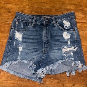Just USA high rise jean shorts